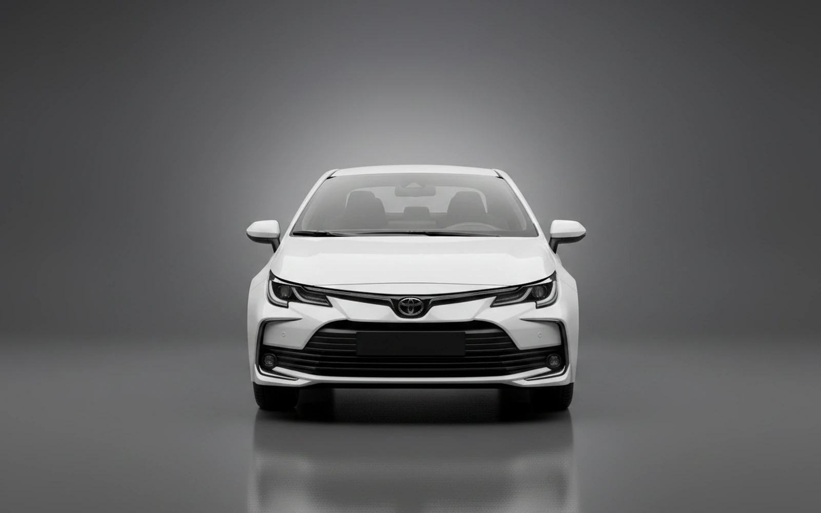 Toyota Corolla White 2026 — exterior side view