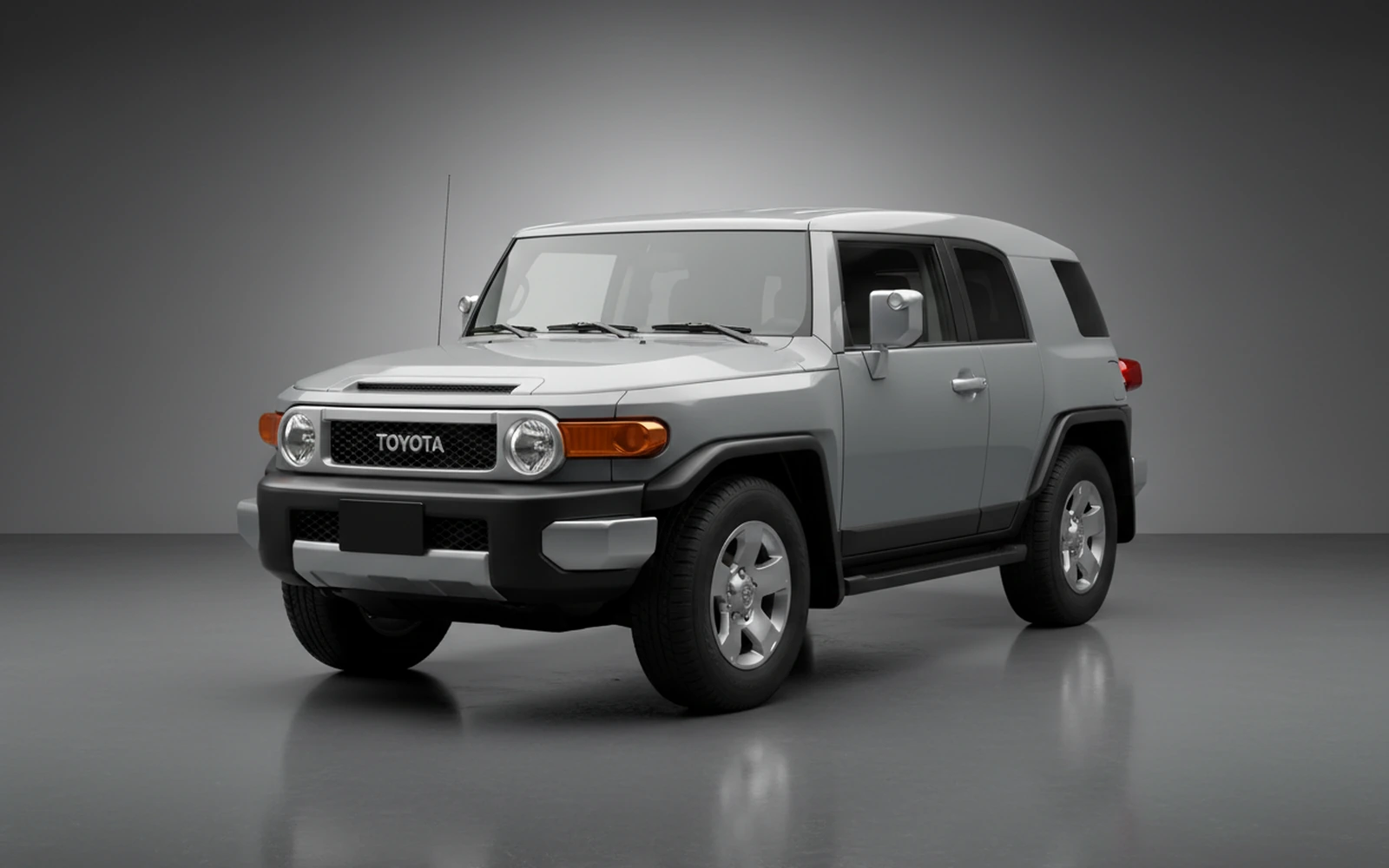 Toyota Fj Cruiser Gris 2023 for rent in Miami — exterior front view