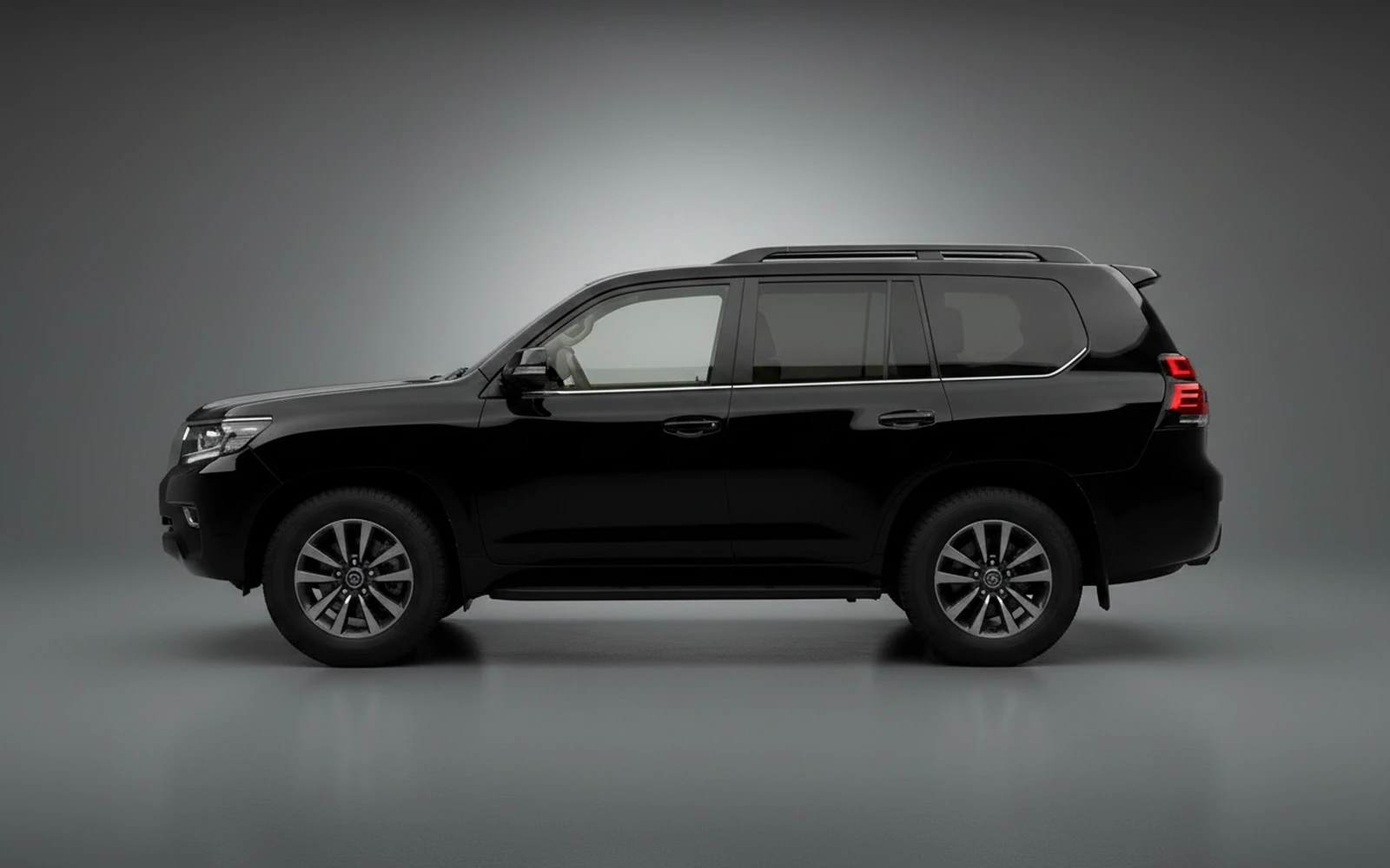 Toyota Land Cruiser 200 Black 2021 — exterior rear view