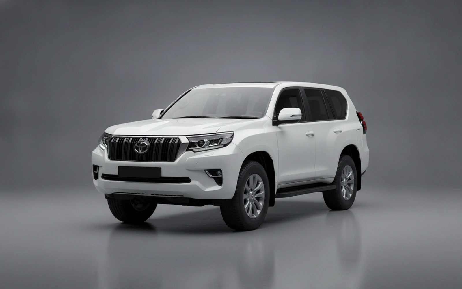 Toyota Prado 250 White 2025 for rent in Miami — exterior photo