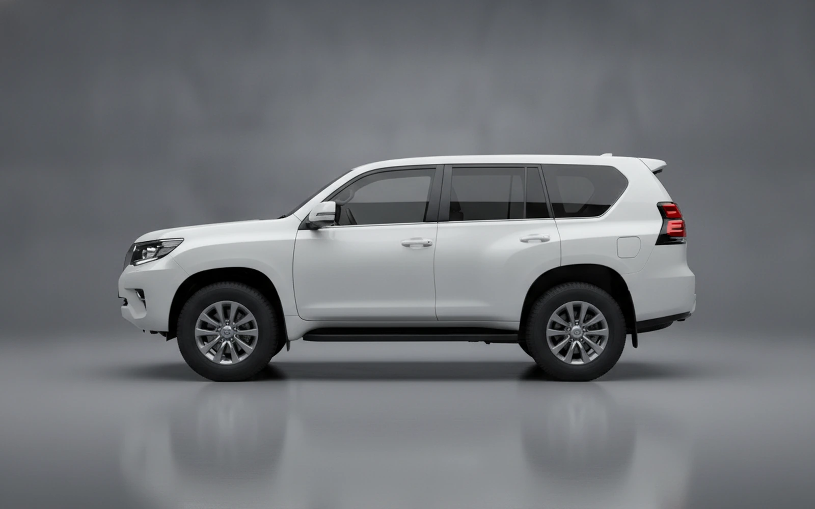 Toyota Prado 250 White 2025 — exterior rear view