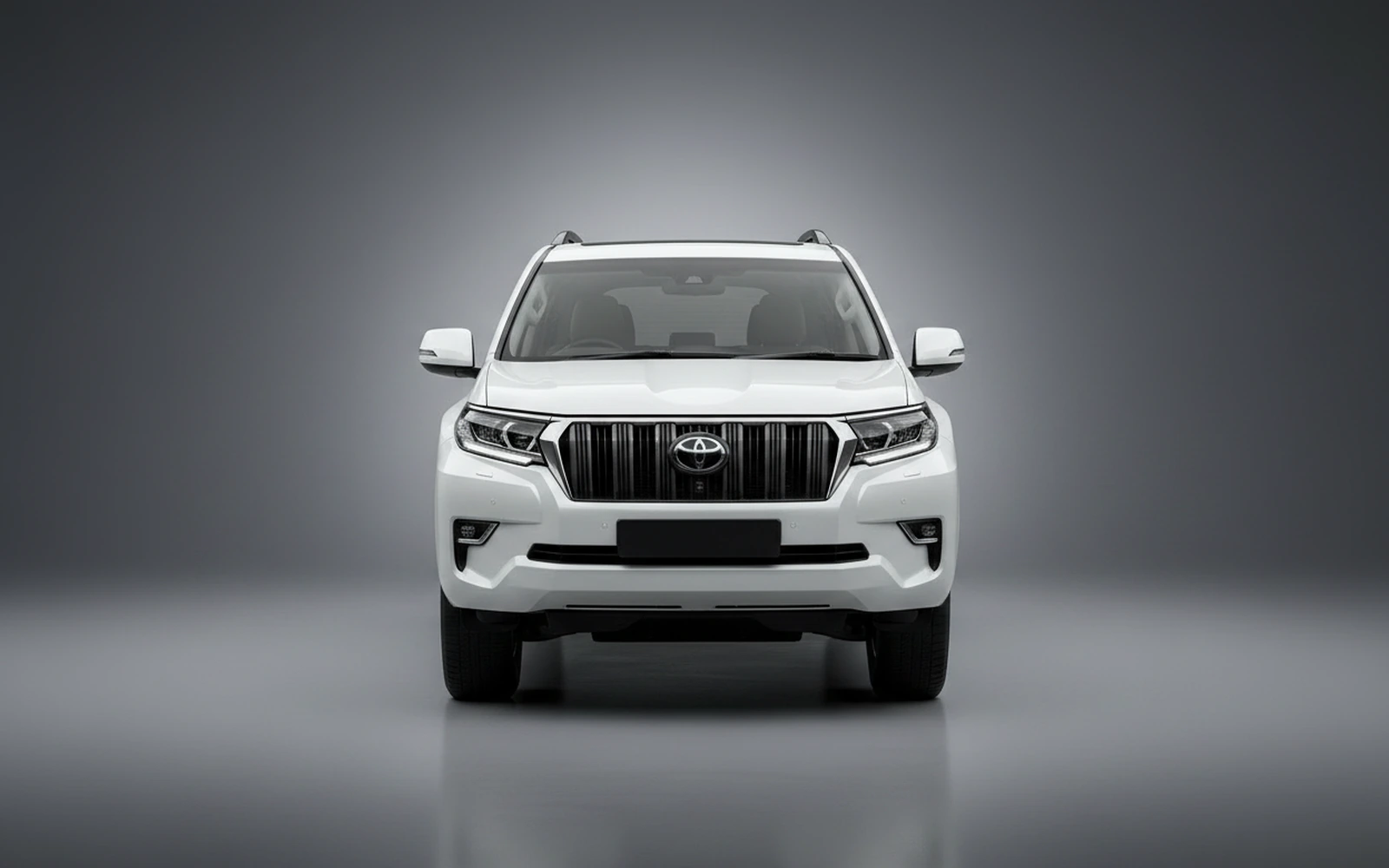 Toyota Prado White-pearl 2026 — exterior side view