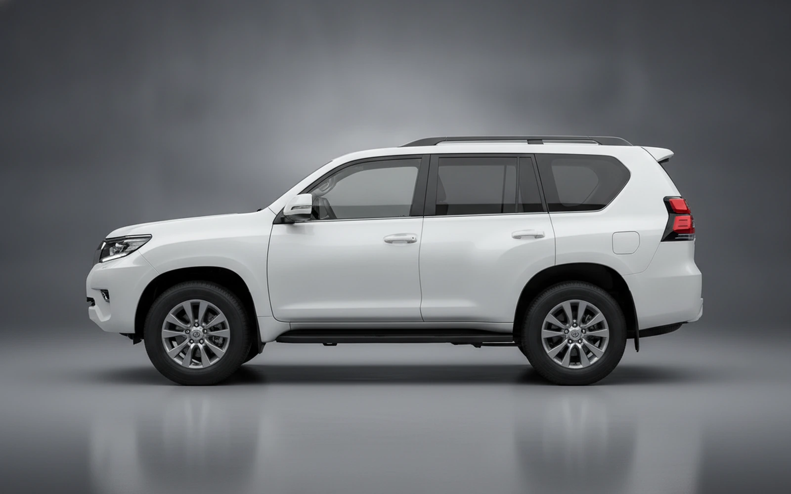 Toyota Prado White-pearl 2026 — exterior rear view