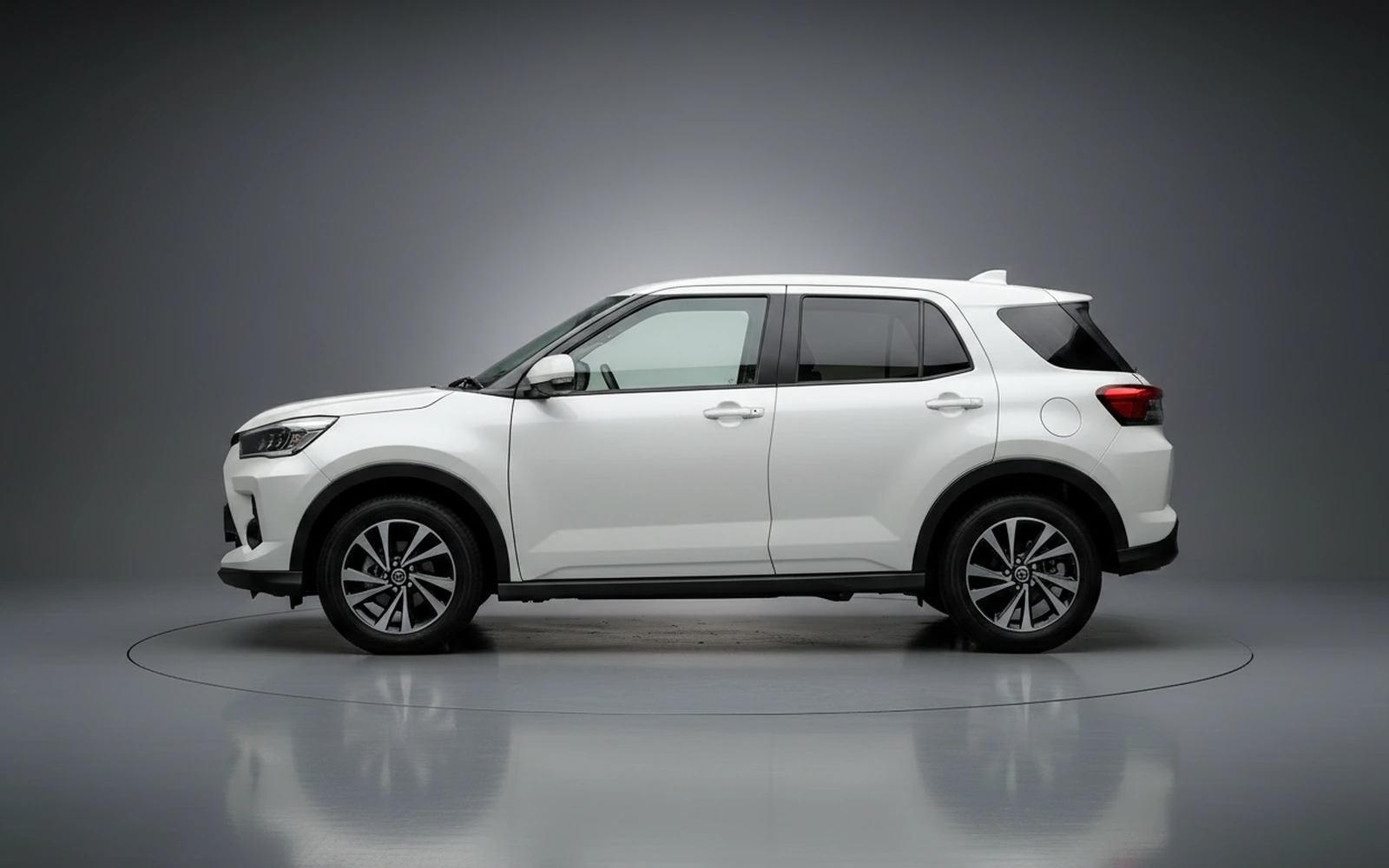 Toyota Raize White-pearl 2026 — exterior rear view