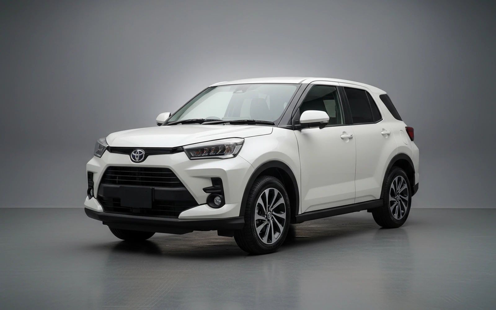 Toyota Raize White-pearl 2026 for rent in Miami — exterior photo