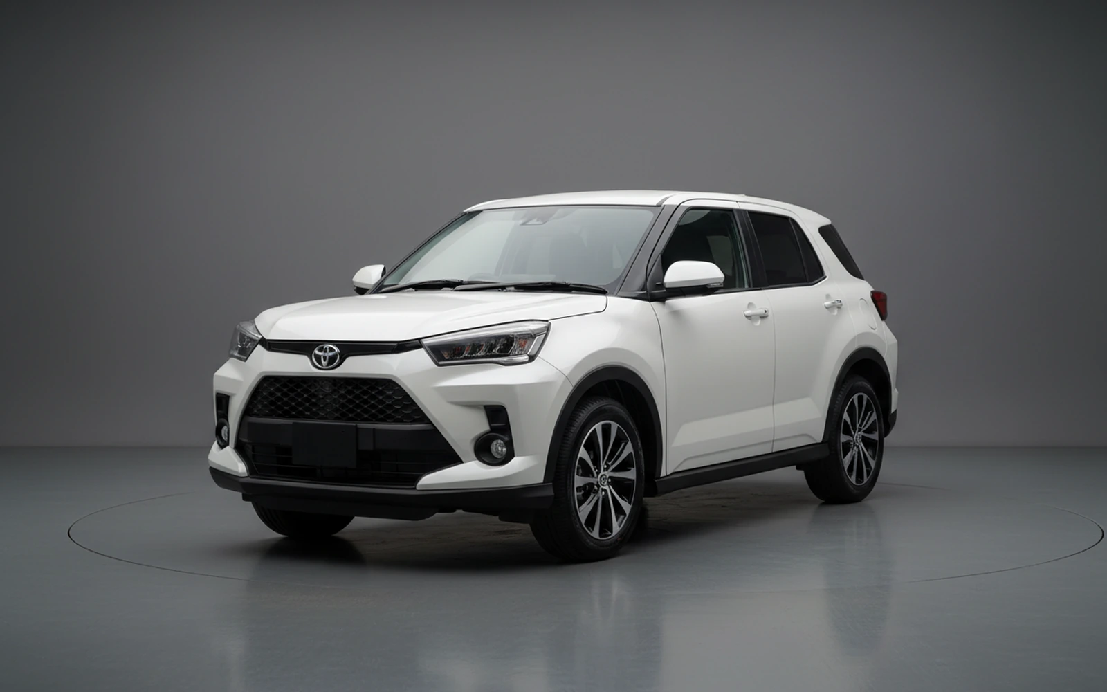 Toyota Raize White-pearl 2026 for rent in Miami — exterior photo