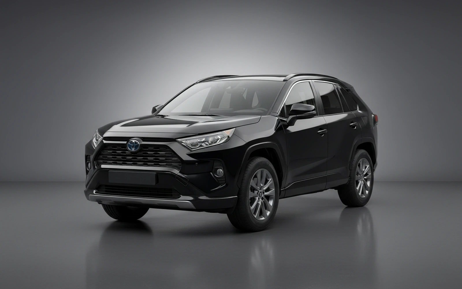 Toyota Rav4 Black 2025 for rent in Miami — exterior photo