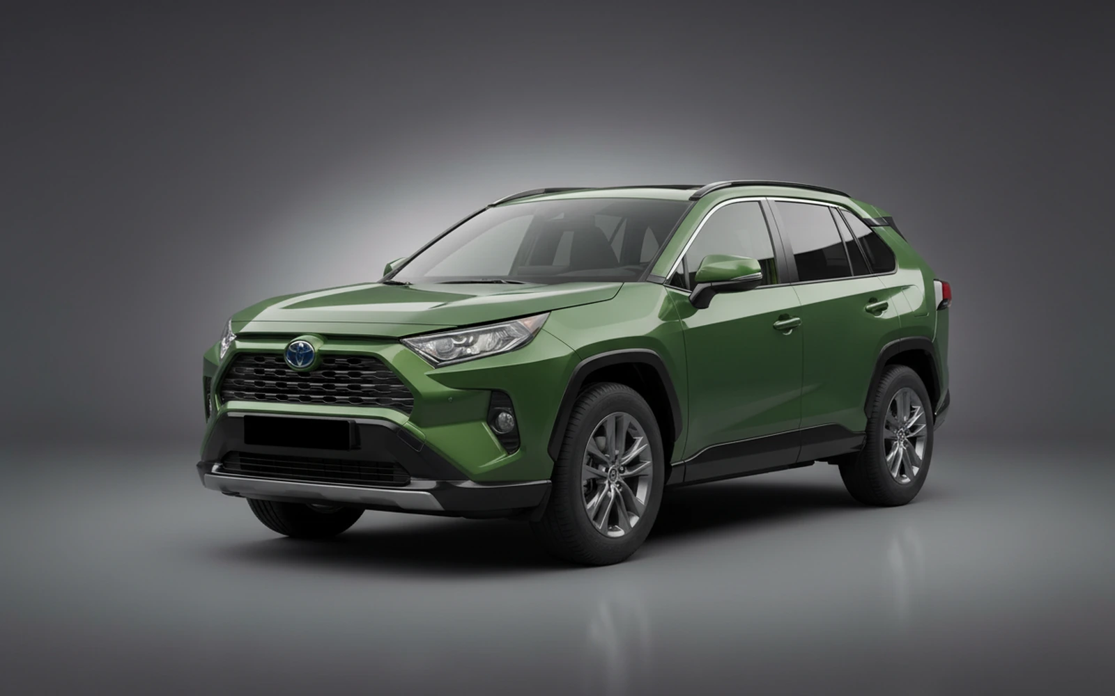 Toyota Rav4 Green 2026 for rent in Miami — exterior photo