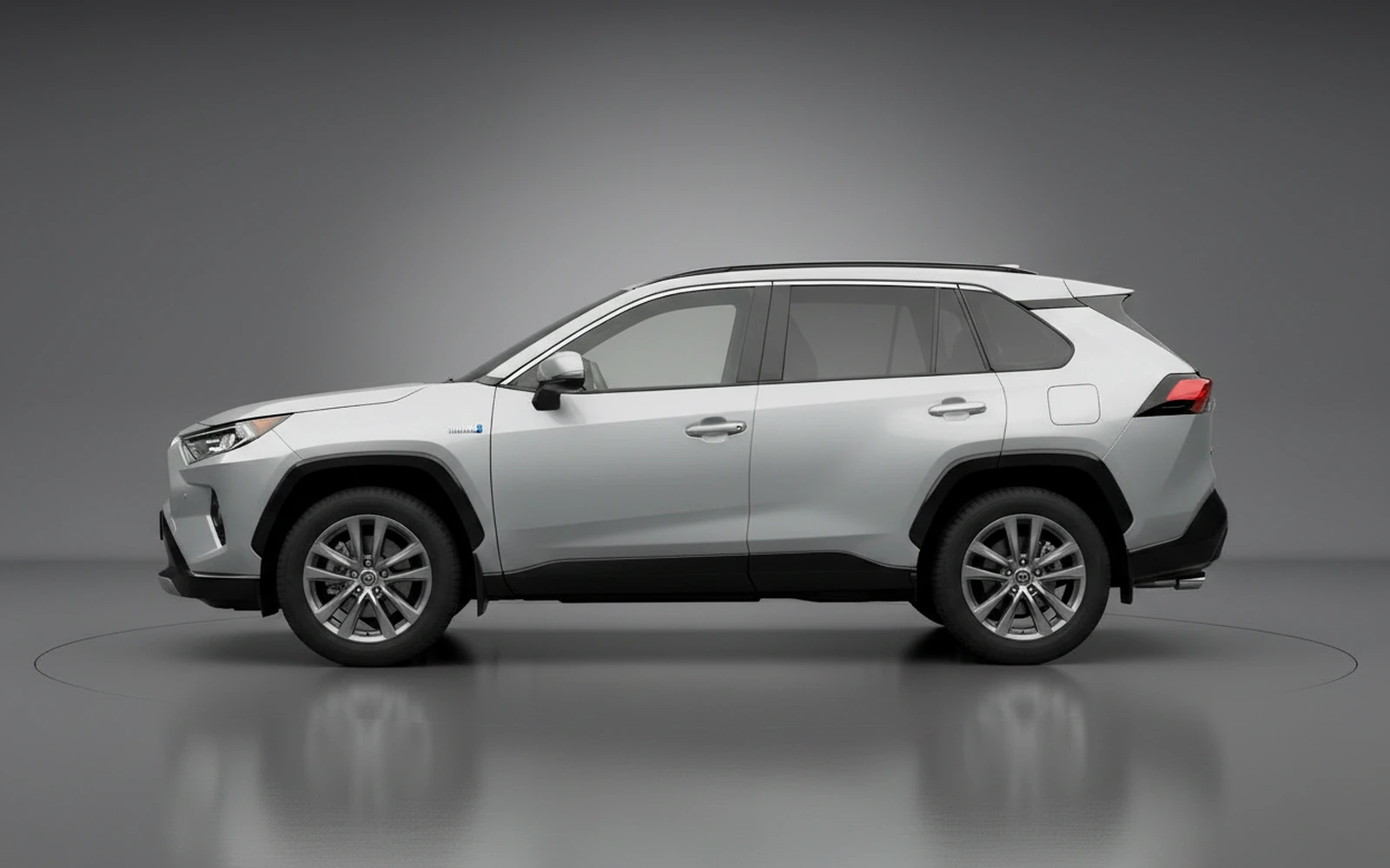 Toyota RAV4 Silver 2025 — exterior rear view
