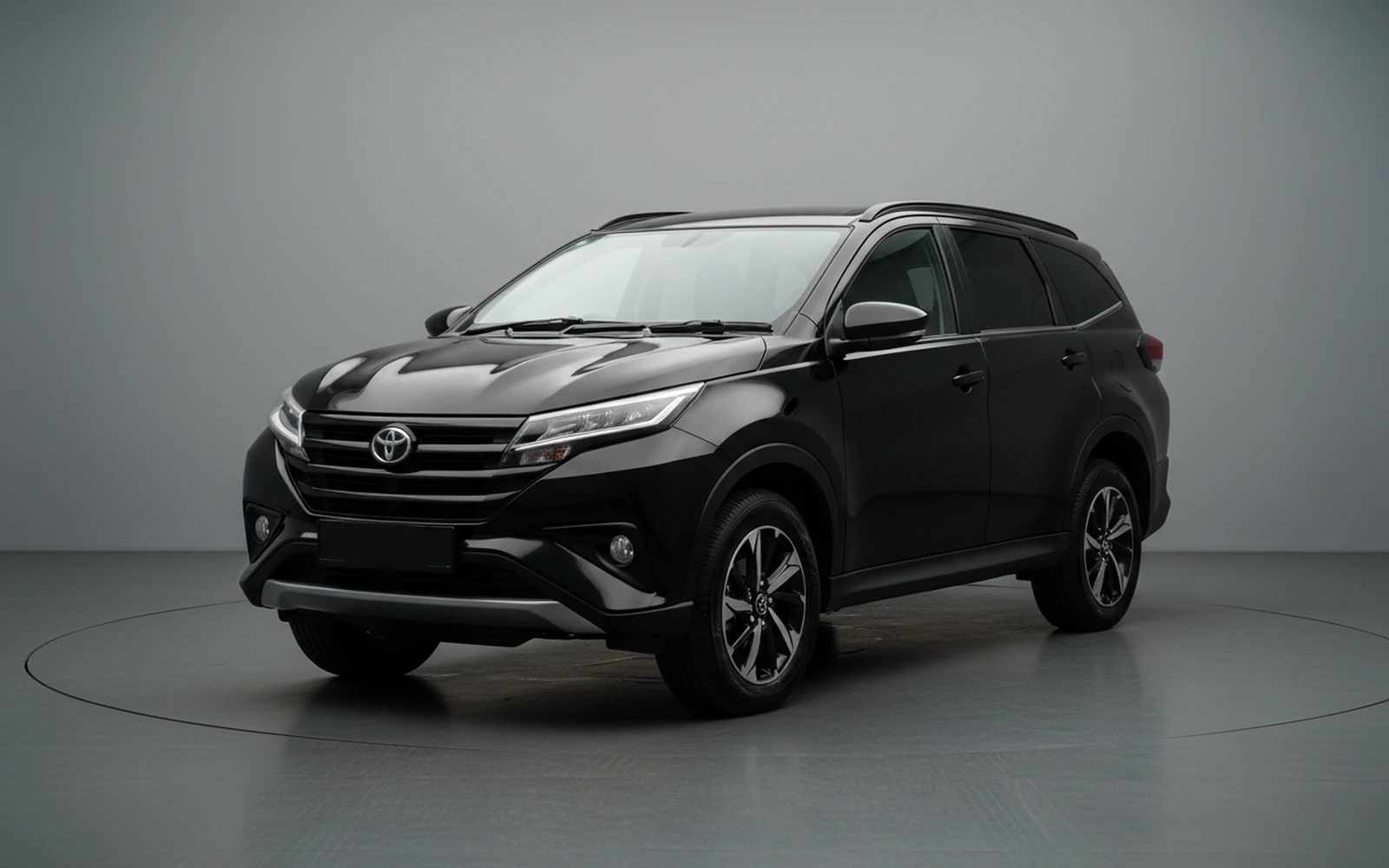 Toyota Rush Black 2023 for rent in Miami — exterior front view
