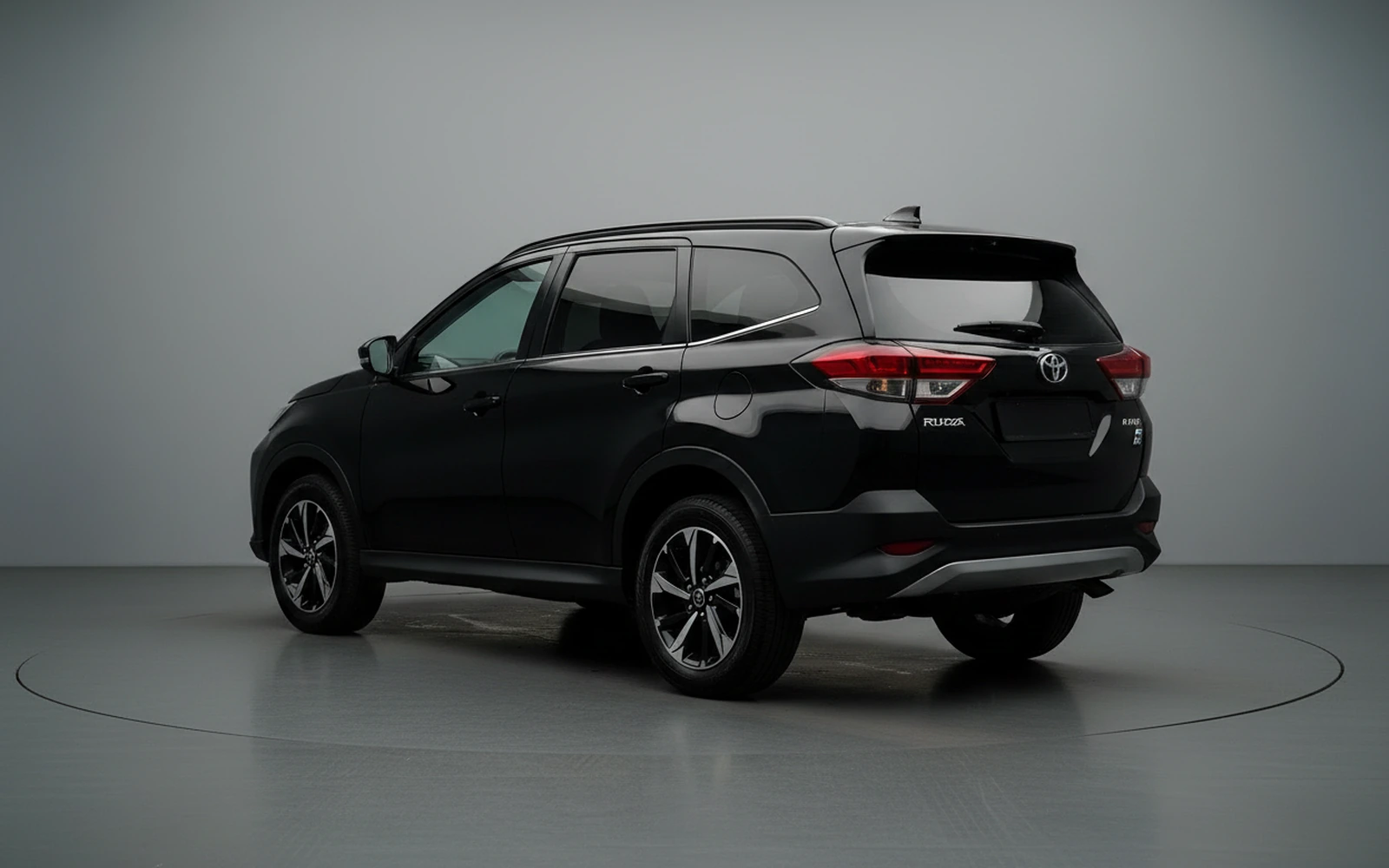 Toyota Rush Black 2023 — interior dashboard