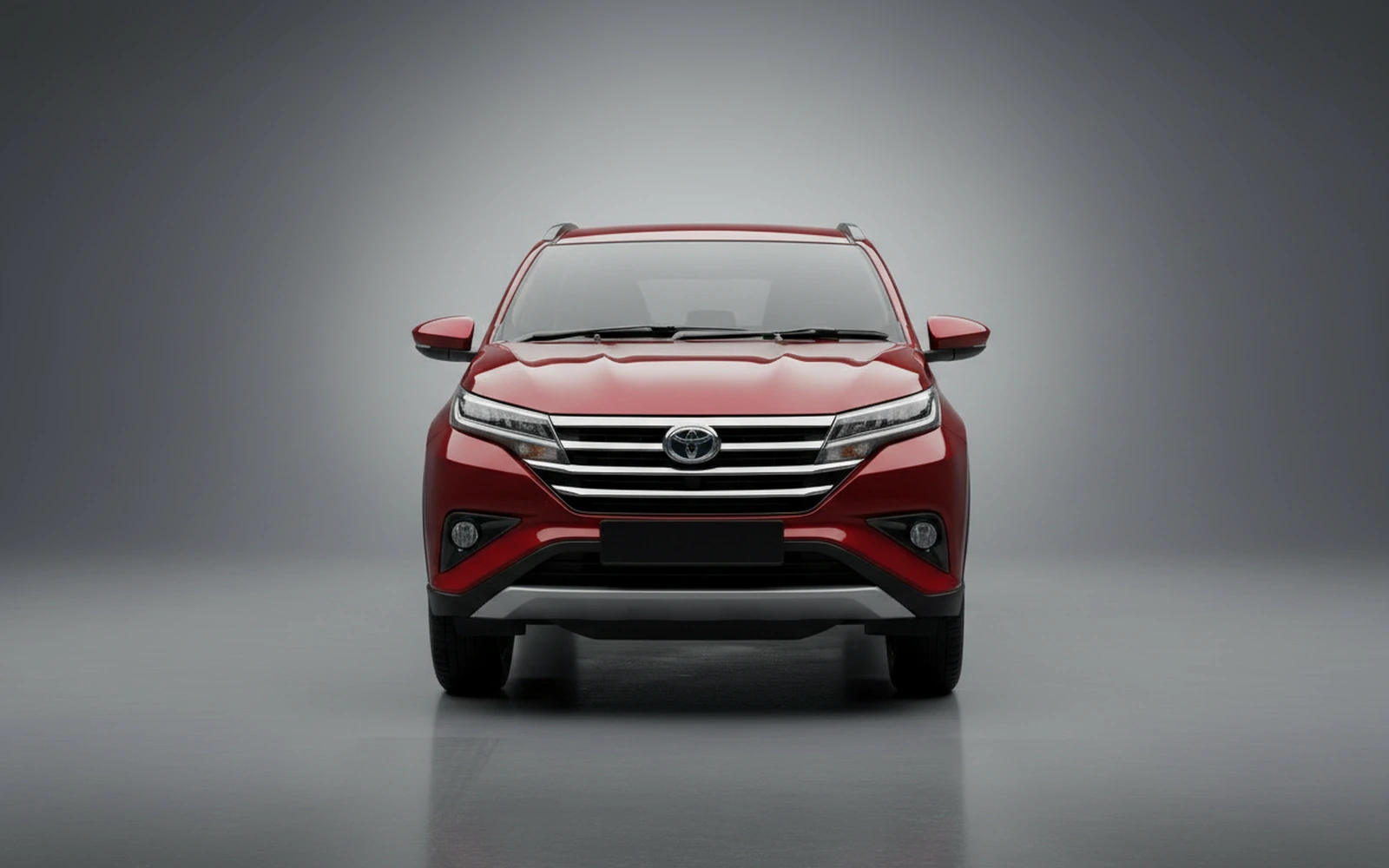 Toyota Rush Red 2023 — exterior side view