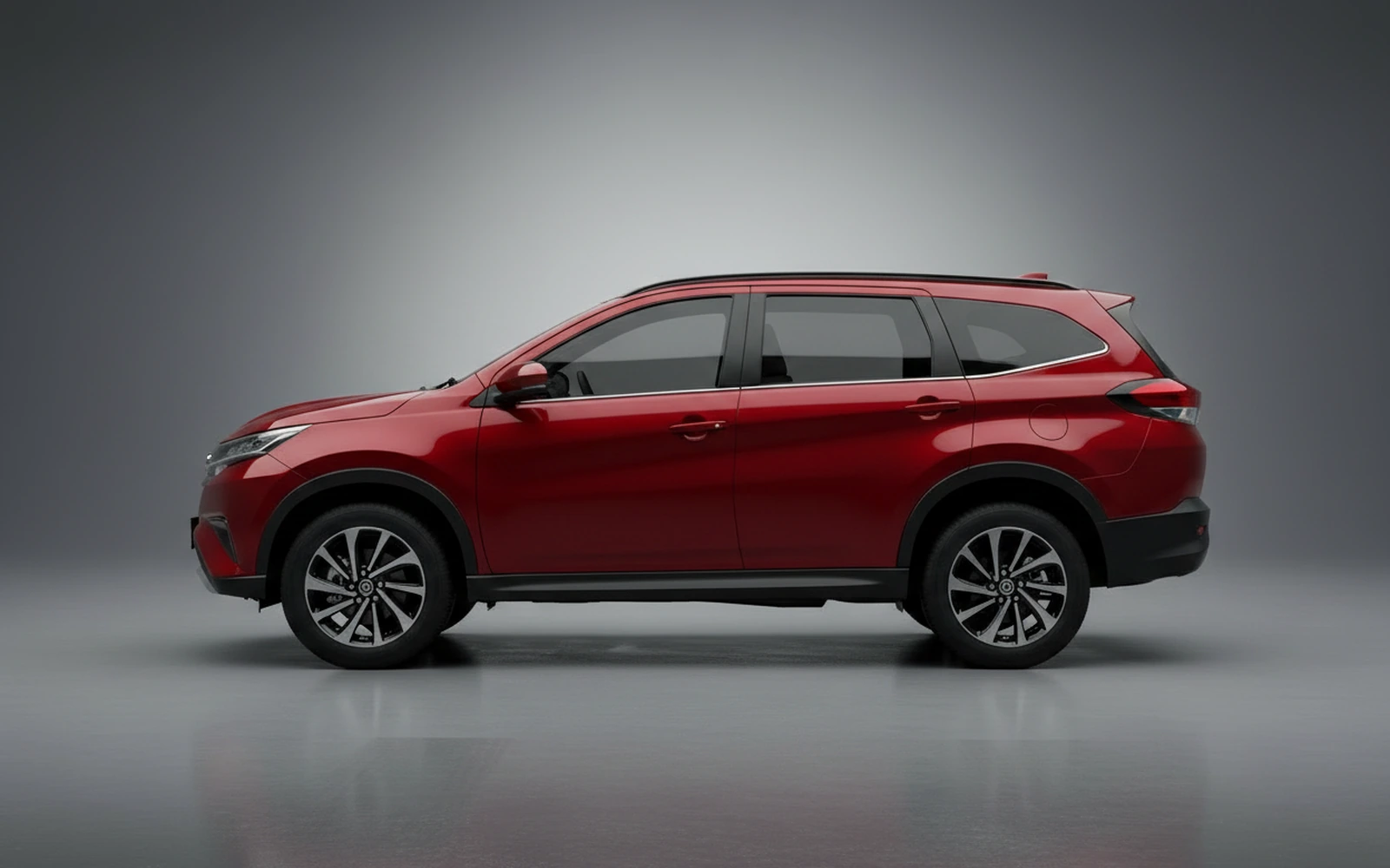 Toyota Rush Red 2023 — exterior rear view