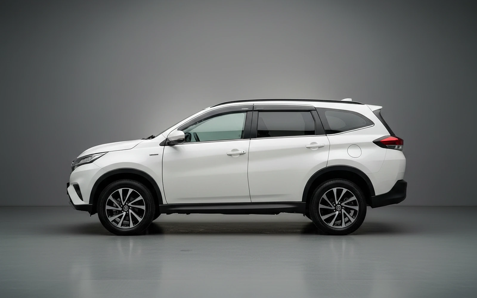 Toyota Rush White 2023 — exterior rear view