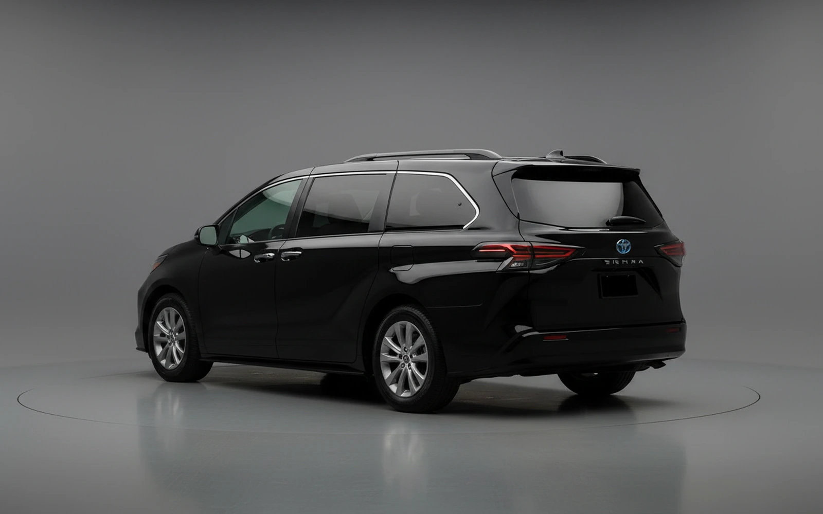 Toyota Sienna Negro 2021 — interior dashboard