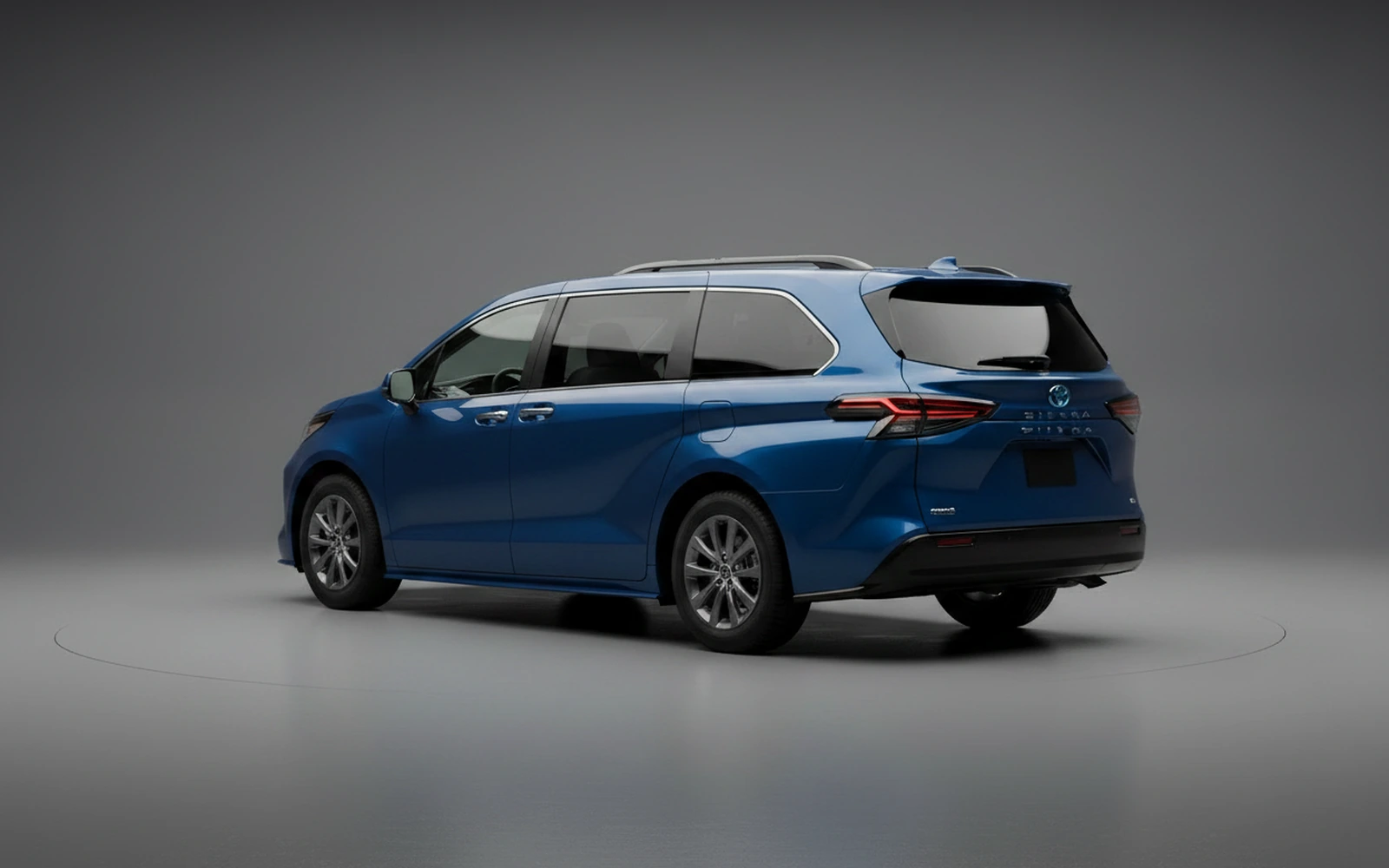 Toyota Sienna Blue 2021 — interior dashboard