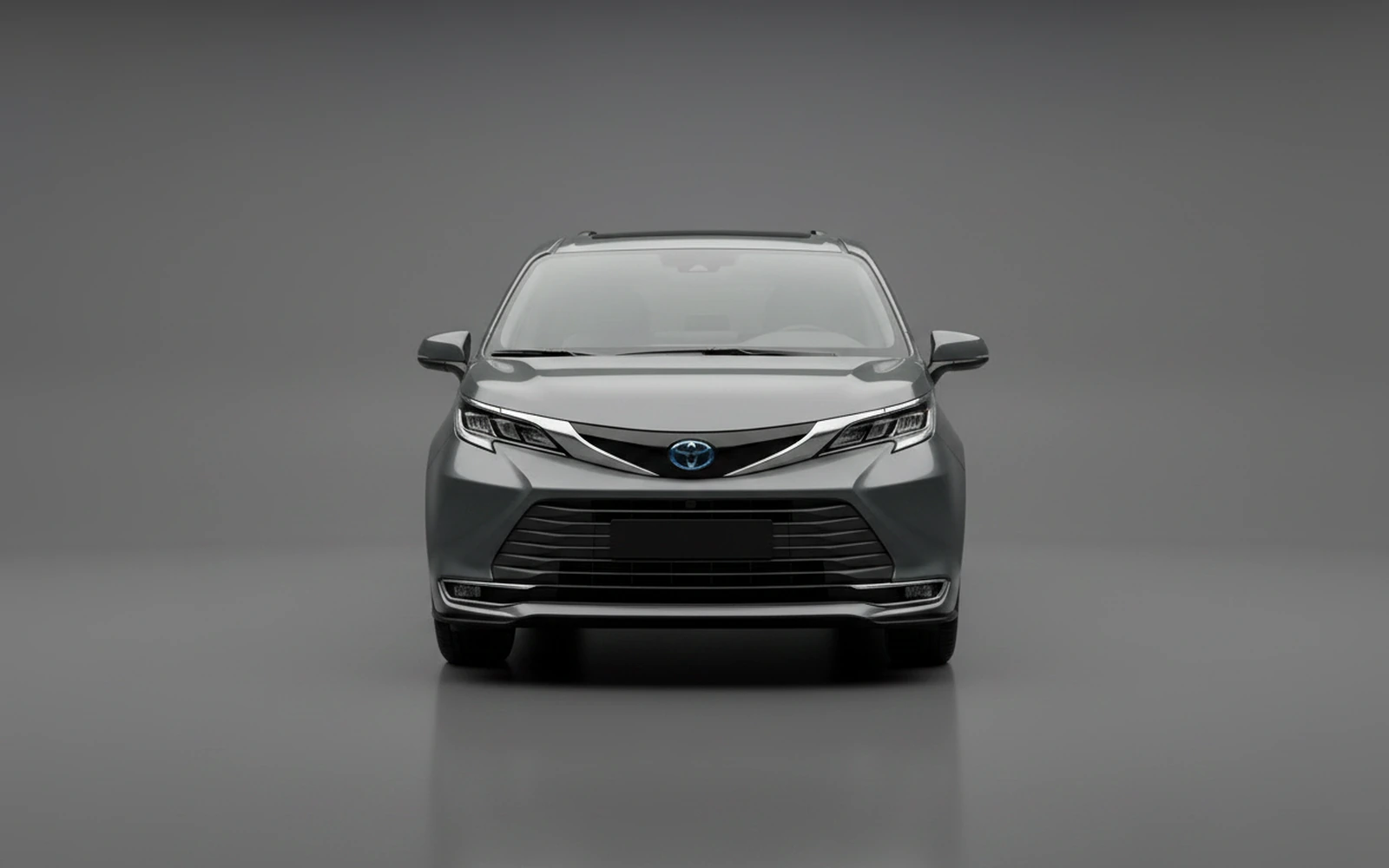 Toyota Sienna Gris 2021 — exterior side view