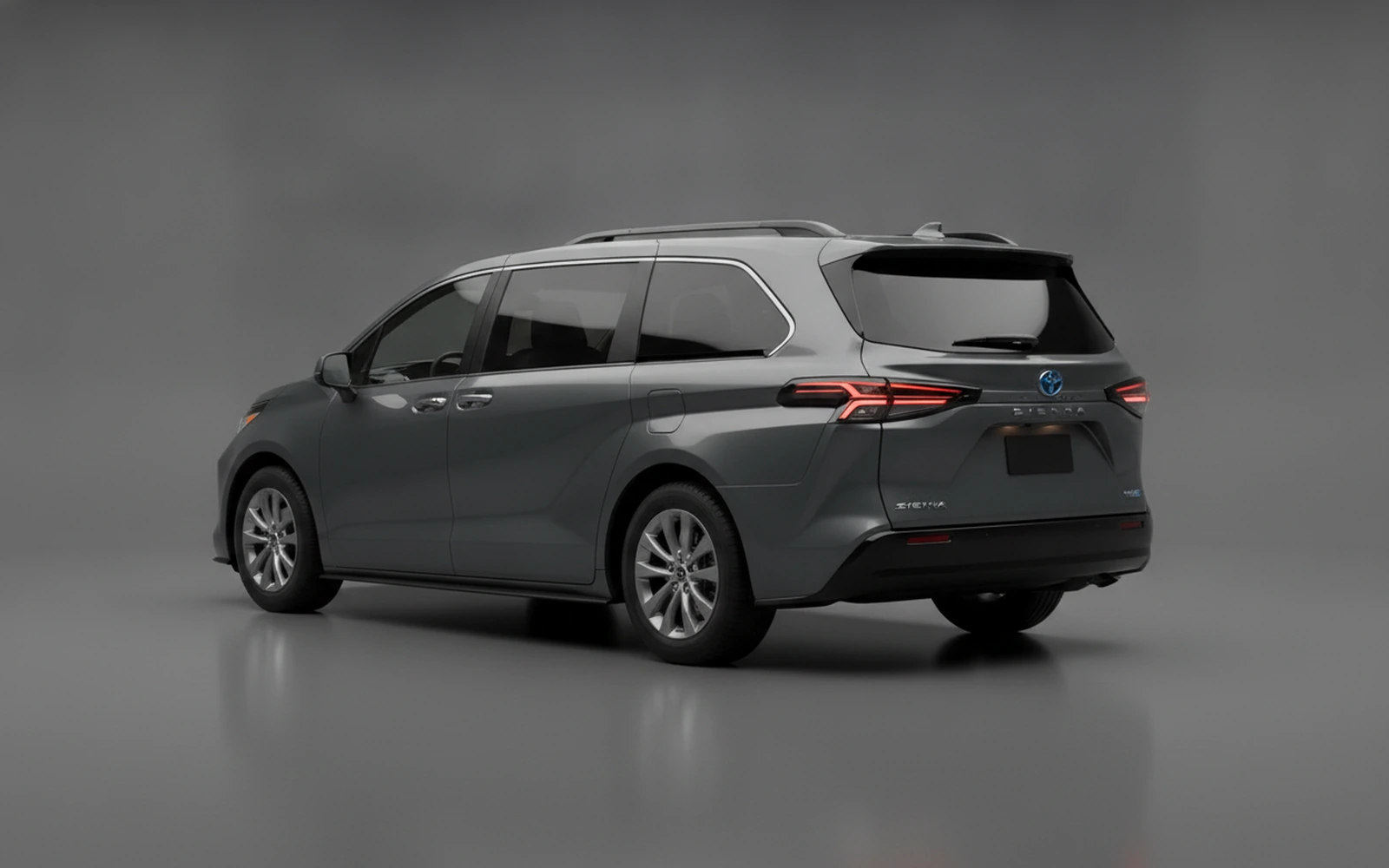 Toyota Sienna Gris 2021 — interior dashboard