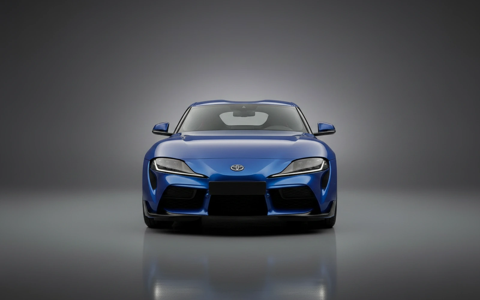 Toyota Supra Blue 2021 — exterior side view
