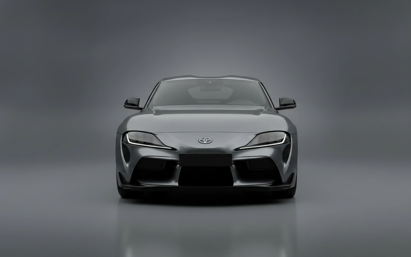 Toyota Supra Gris 2021 — exterior side view