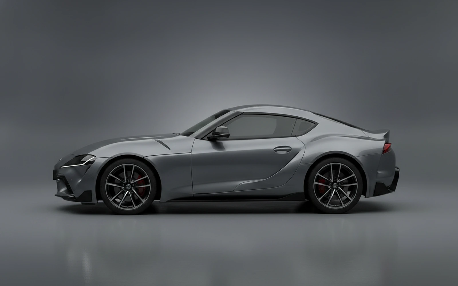 Toyota Supra Gris 2021 — exterior rear view