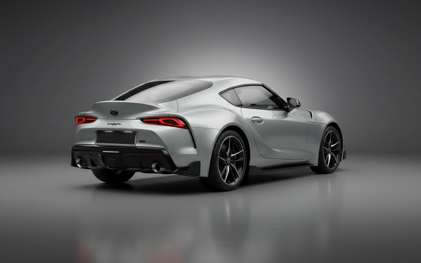 Toyota Supra Silver 2021 — interior dashboard