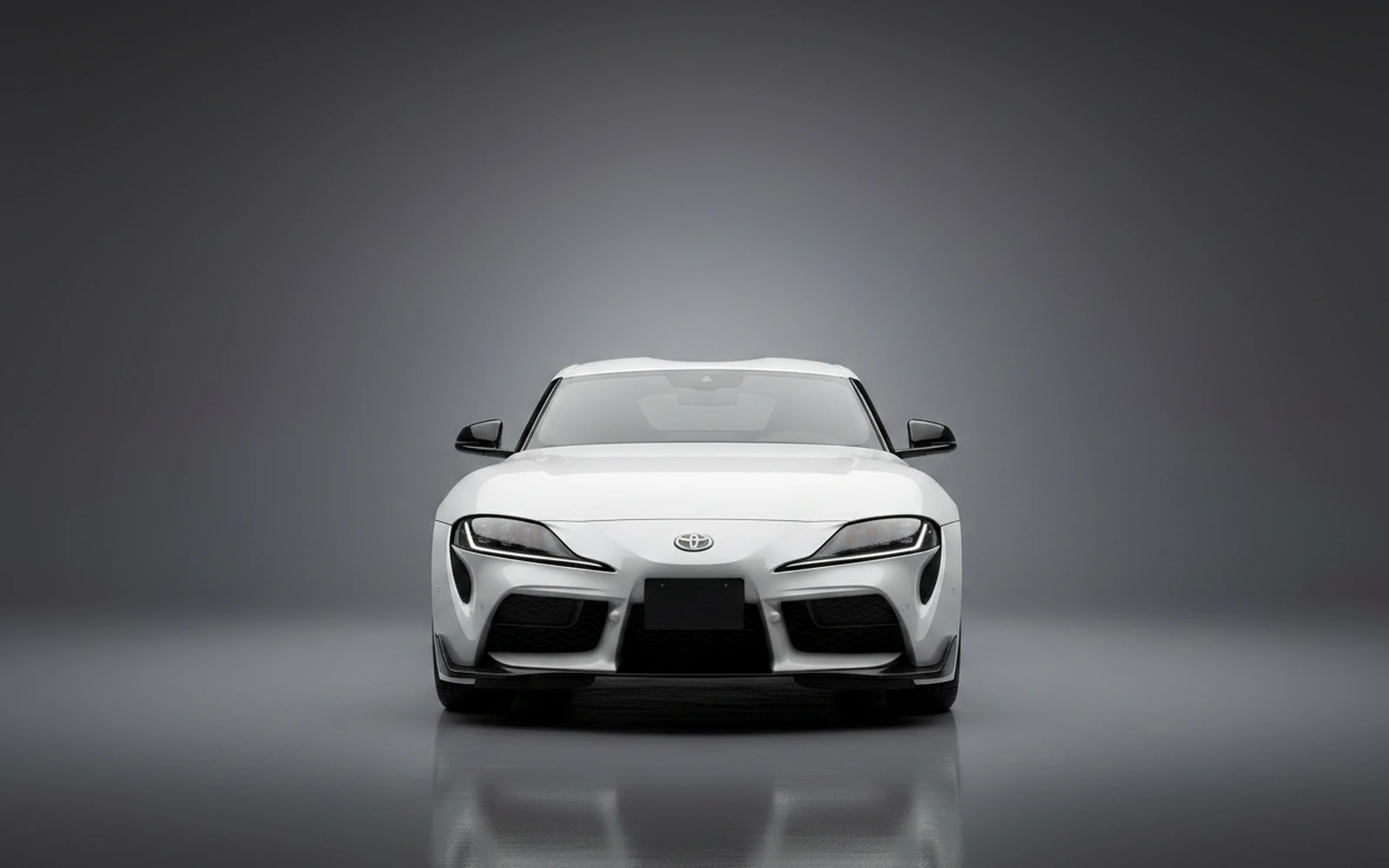 Toyota Supra White 2021 — exterior side view