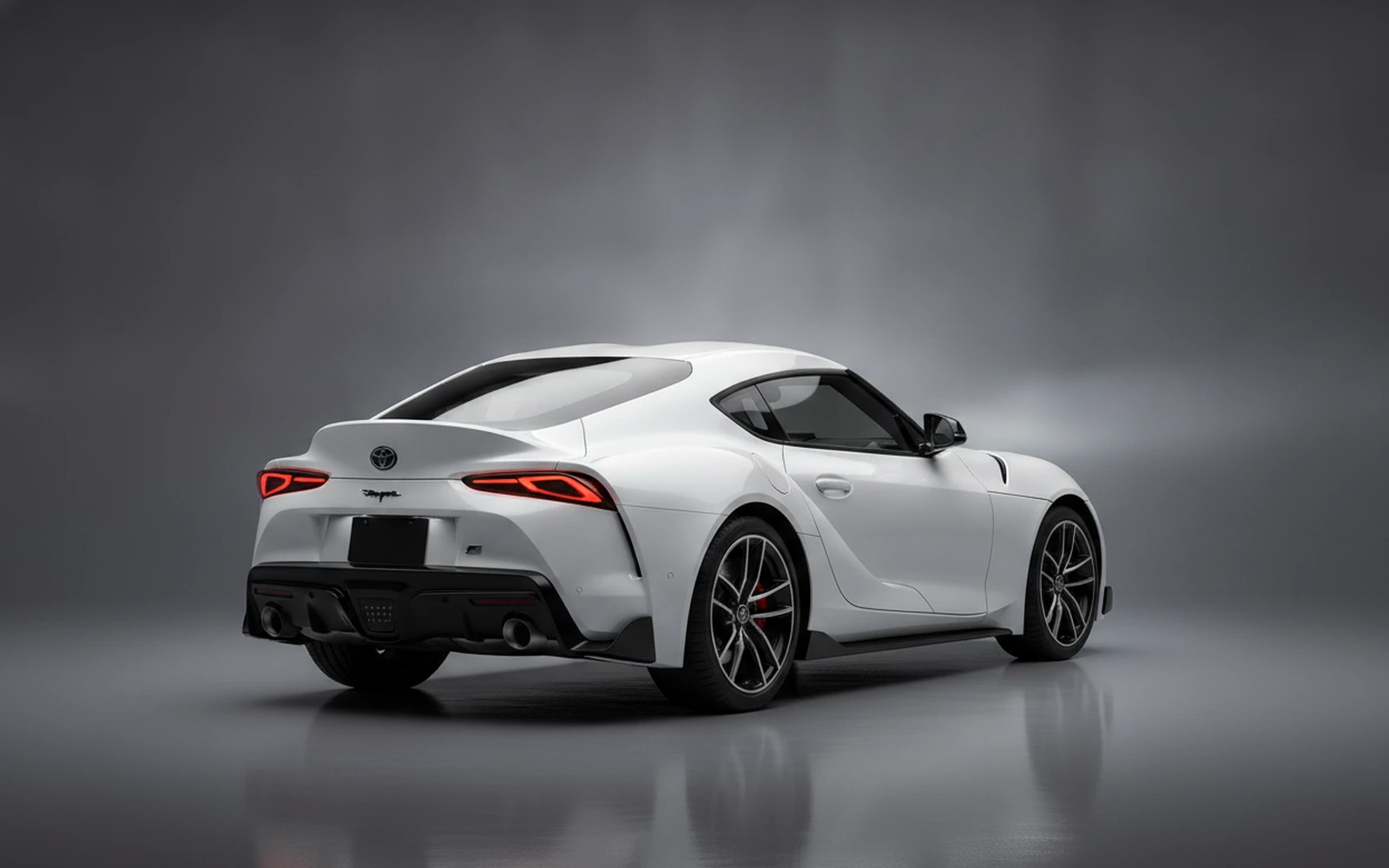 Toyota Supra White 2021 — interior dashboard