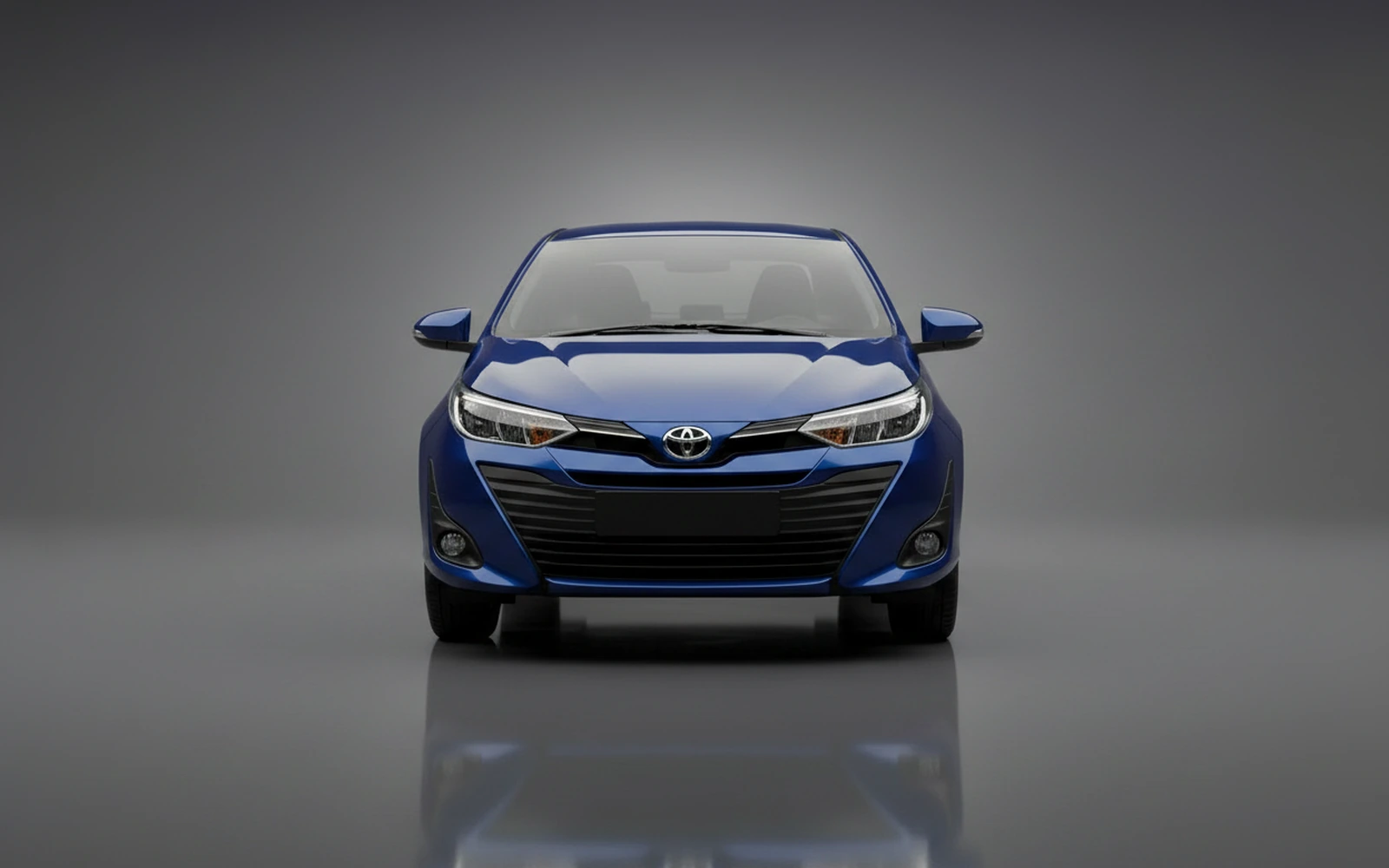 Toyota Yaris Azul 2026 — exterior side view