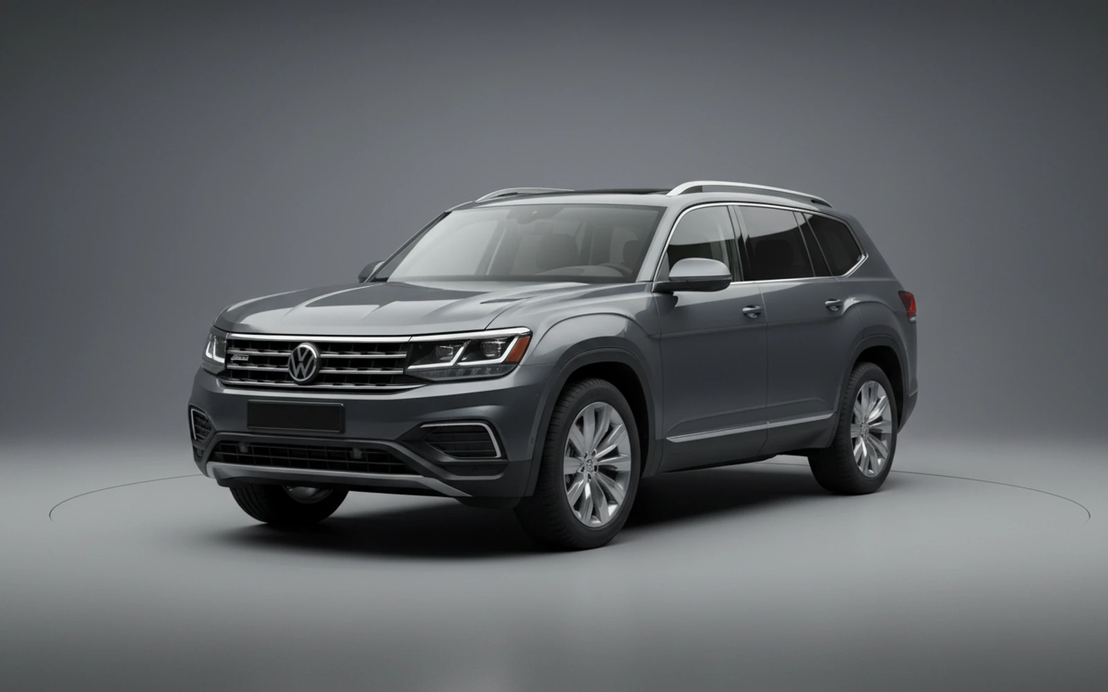 Volkswagen Teramont 7-Seater Grey 2023 for rent in Miami — exterior front view