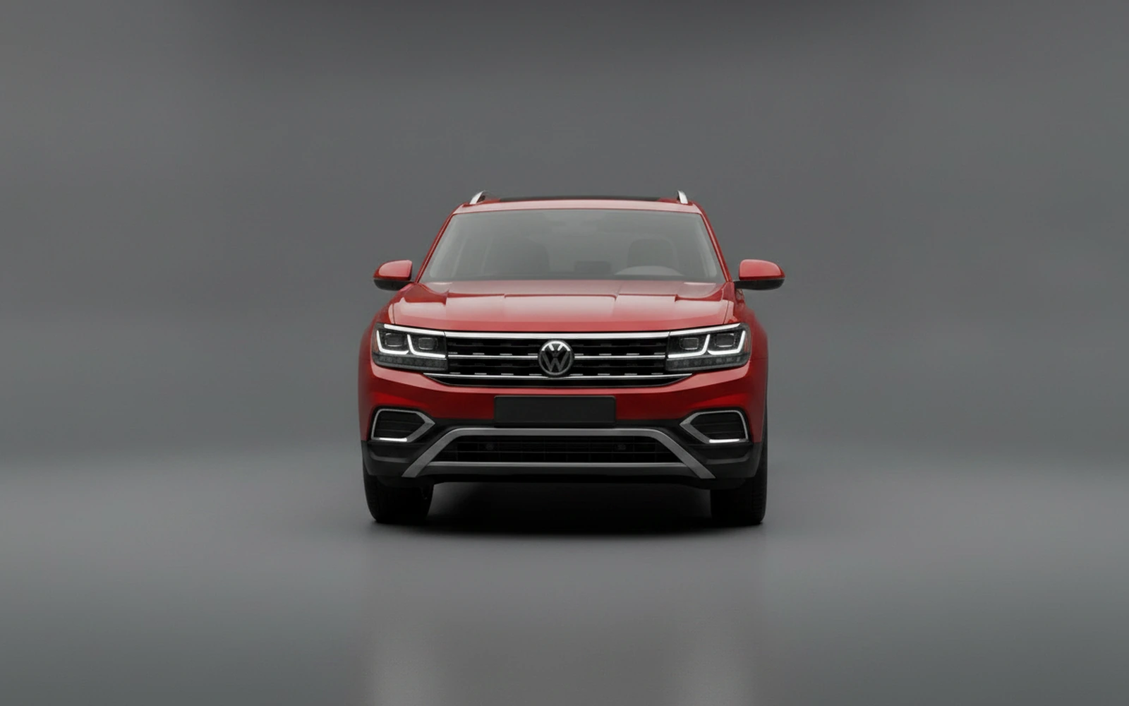 Volkswagen Teramont 7-Seater Red 2023 — exterior side view
