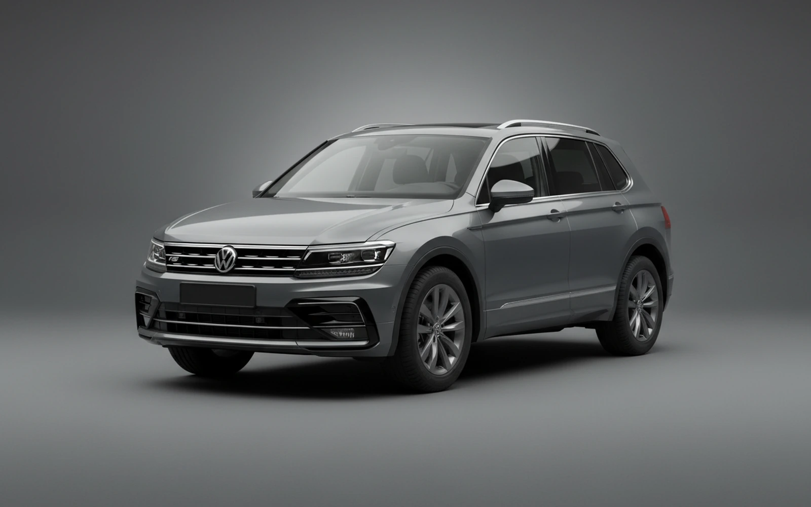 Volkswagen Tiguan Grey 2024 for rent in Miami — exterior photo