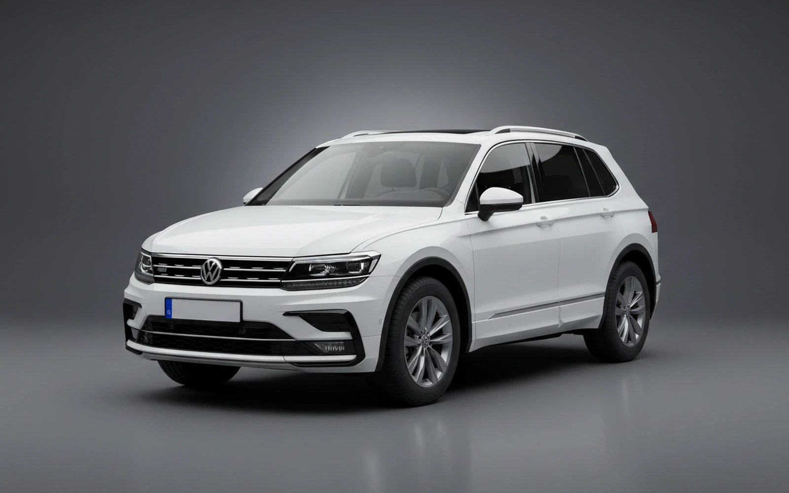 Volkswagen Tiguan White 2024 for rent in Miami — exterior front view