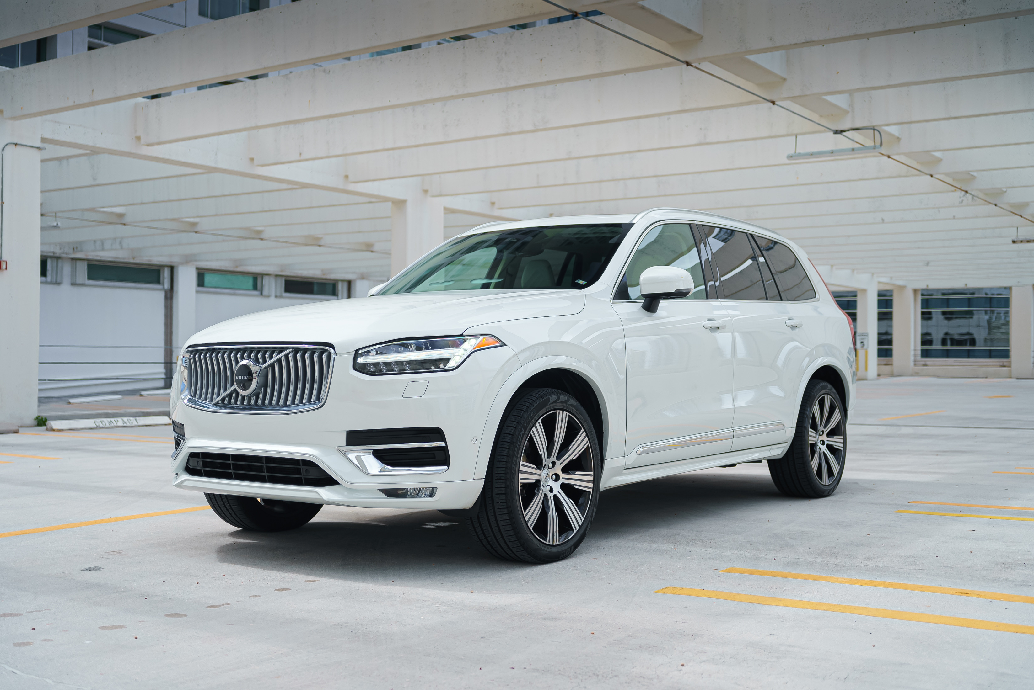 Volvo Xc90 White for rent in Miami — exterior photo