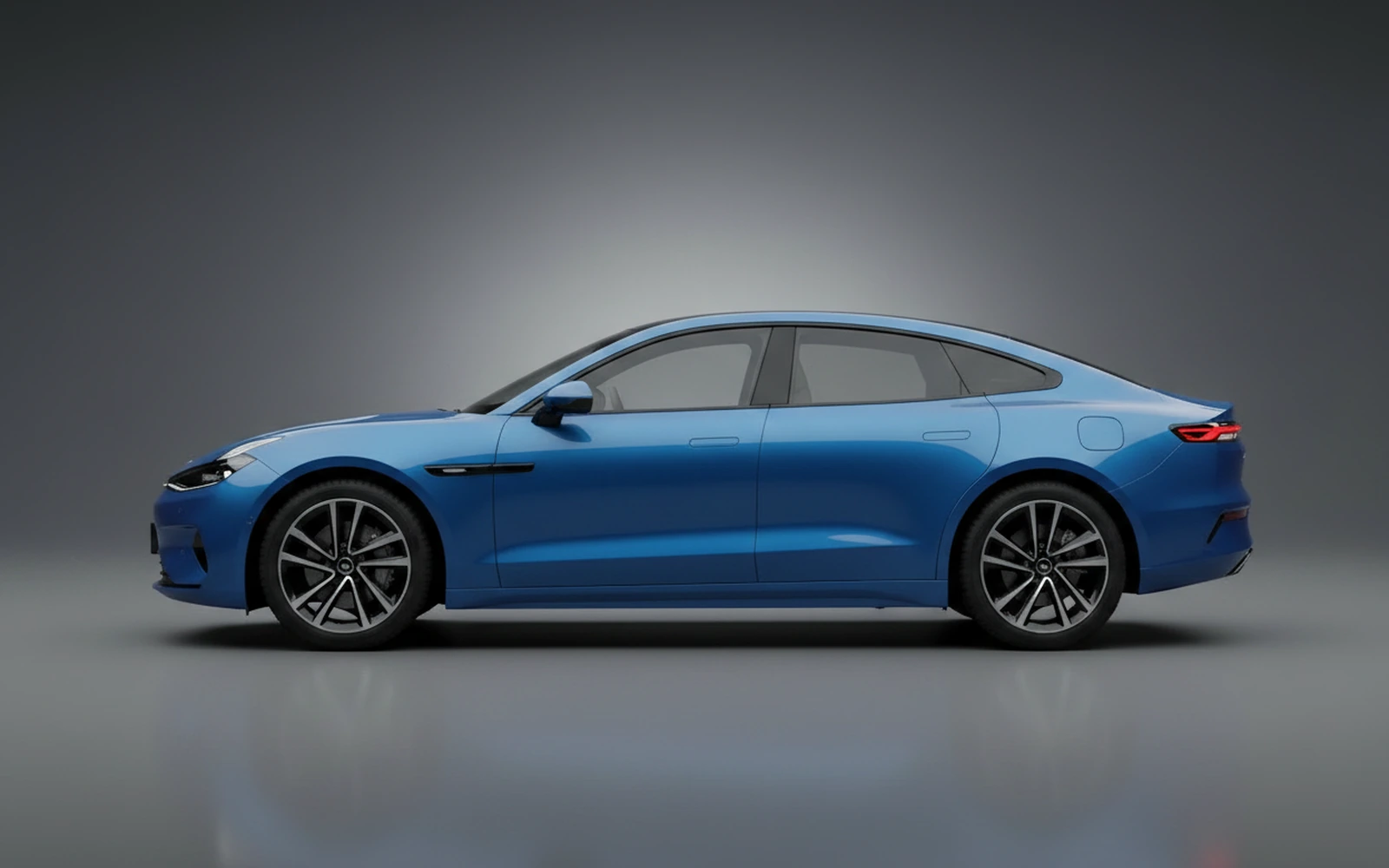 Zeekr 001 Blue 2025 — exterior rear view