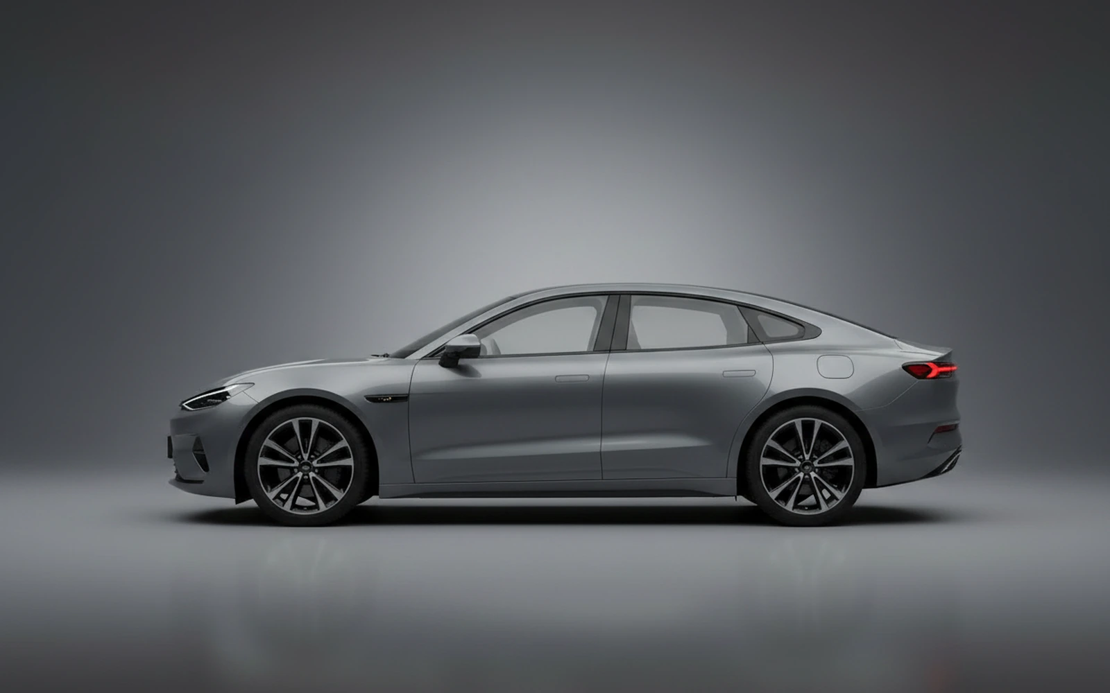 Zeekr 001 Gris 2025 — exterior rear view