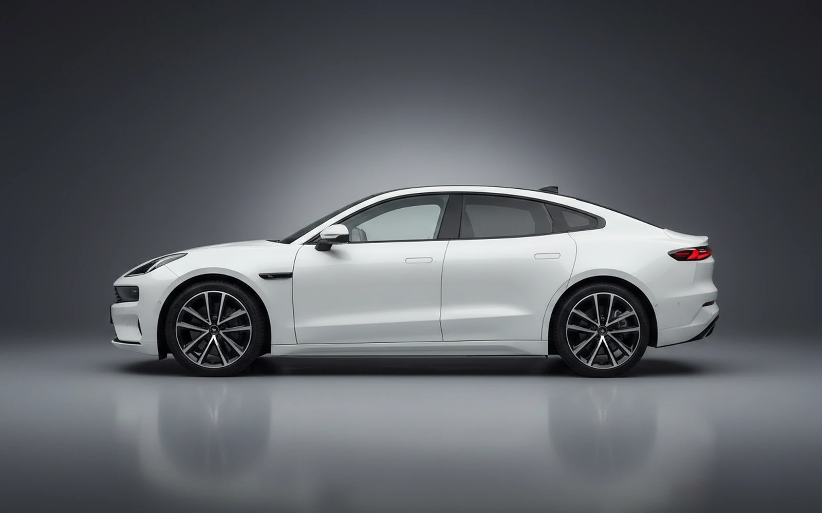 Zeekr 001 White 2025 — exterior rear view